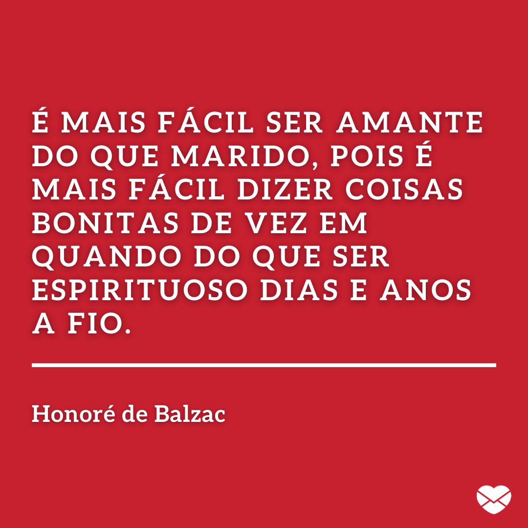 Amante - Honoré de Balzac - Sentimentos