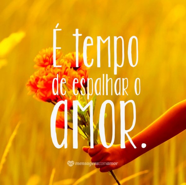 Mensagens Com Amor/Canva 'É tempo de espalhar o amor' - Páscoa