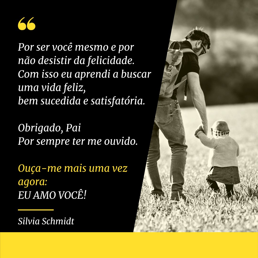 Mensagens Com Amor / Canva / halfpoint 'Por ser você mesmo e por não desistir da felicidade. Com isso eu aprendi a buscar uma vida feliz, bem sucedida e satisfatória...' - Mensagens de Dia dos Pais II