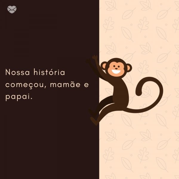 Mensagens Com Amor/ Canva 'Nossa história começou, mamãe e papai.' -Mensagens de Nascimento