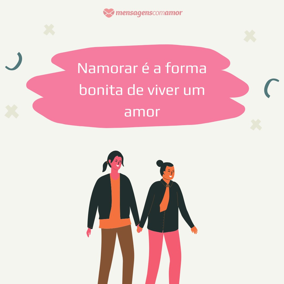 Mensagens Com Amor/Canva 'Namorar é a forma bonita de viver um amor' - Poemas e poesias de amor