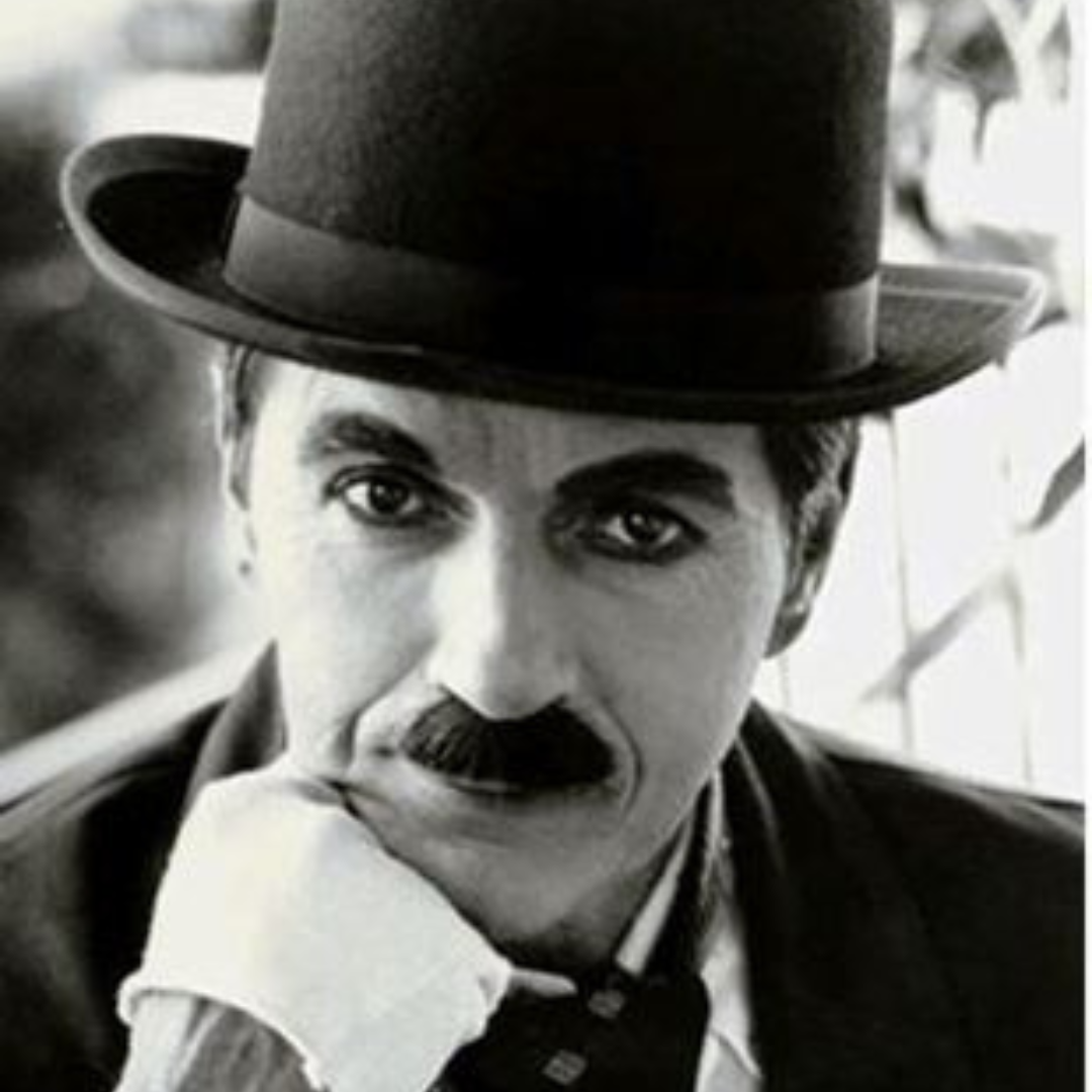 Imagem do ator e cineasta Charles Chaplin
