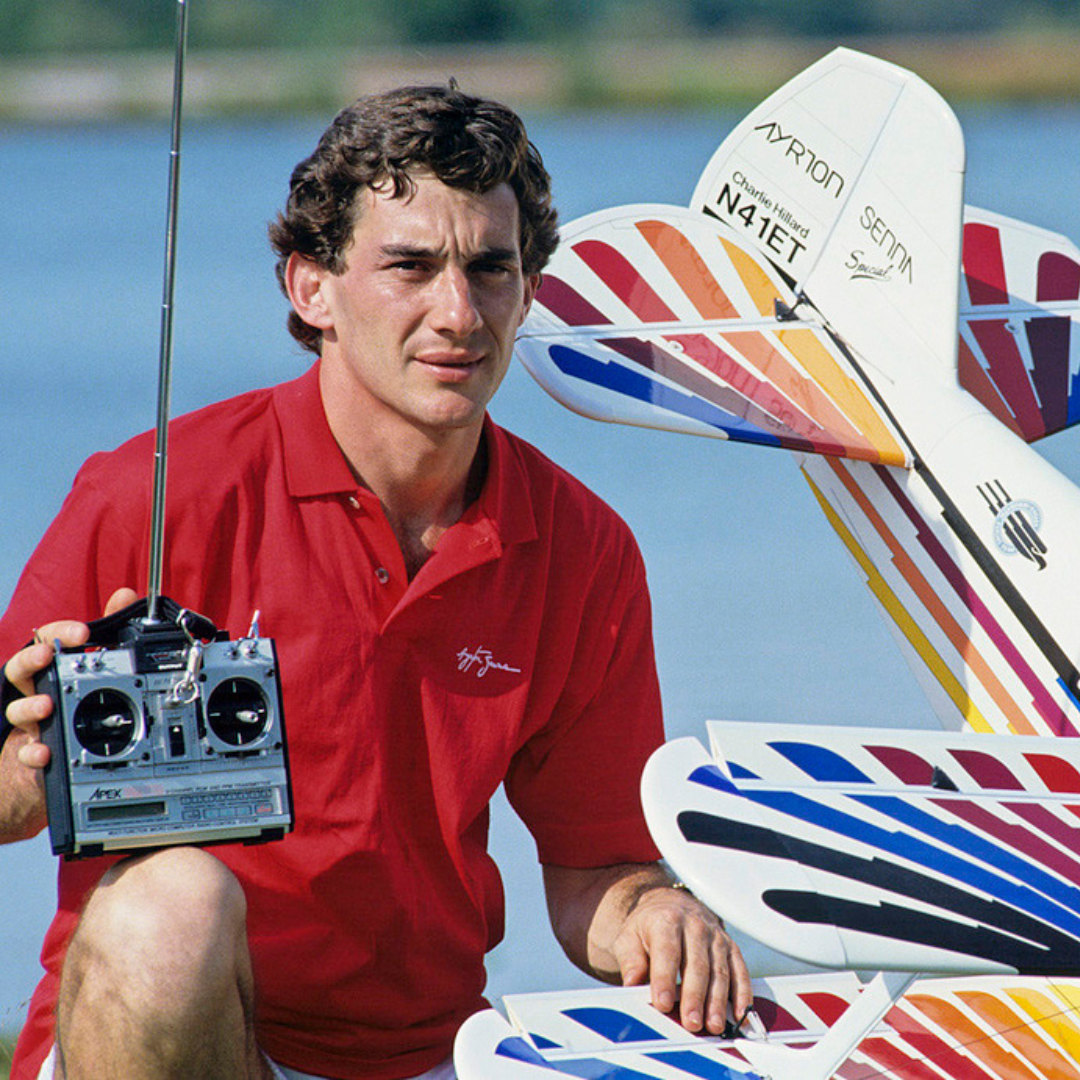 Imagem do ex-piloto de F1 Ayrton Senna