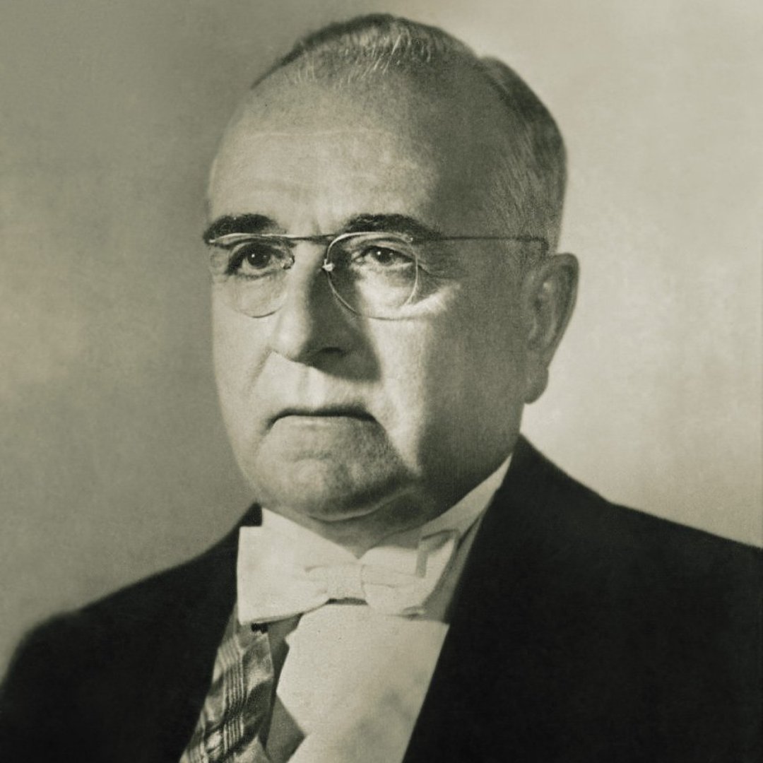 Retrato em preto e branco do ex-presidente do Brasil Getúlio Vargas
