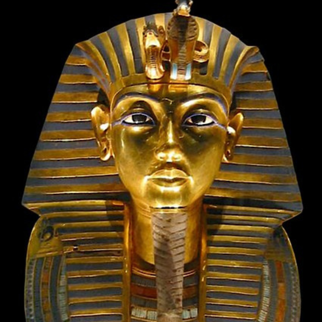 Máscara do faraó egípcio Tutankamon