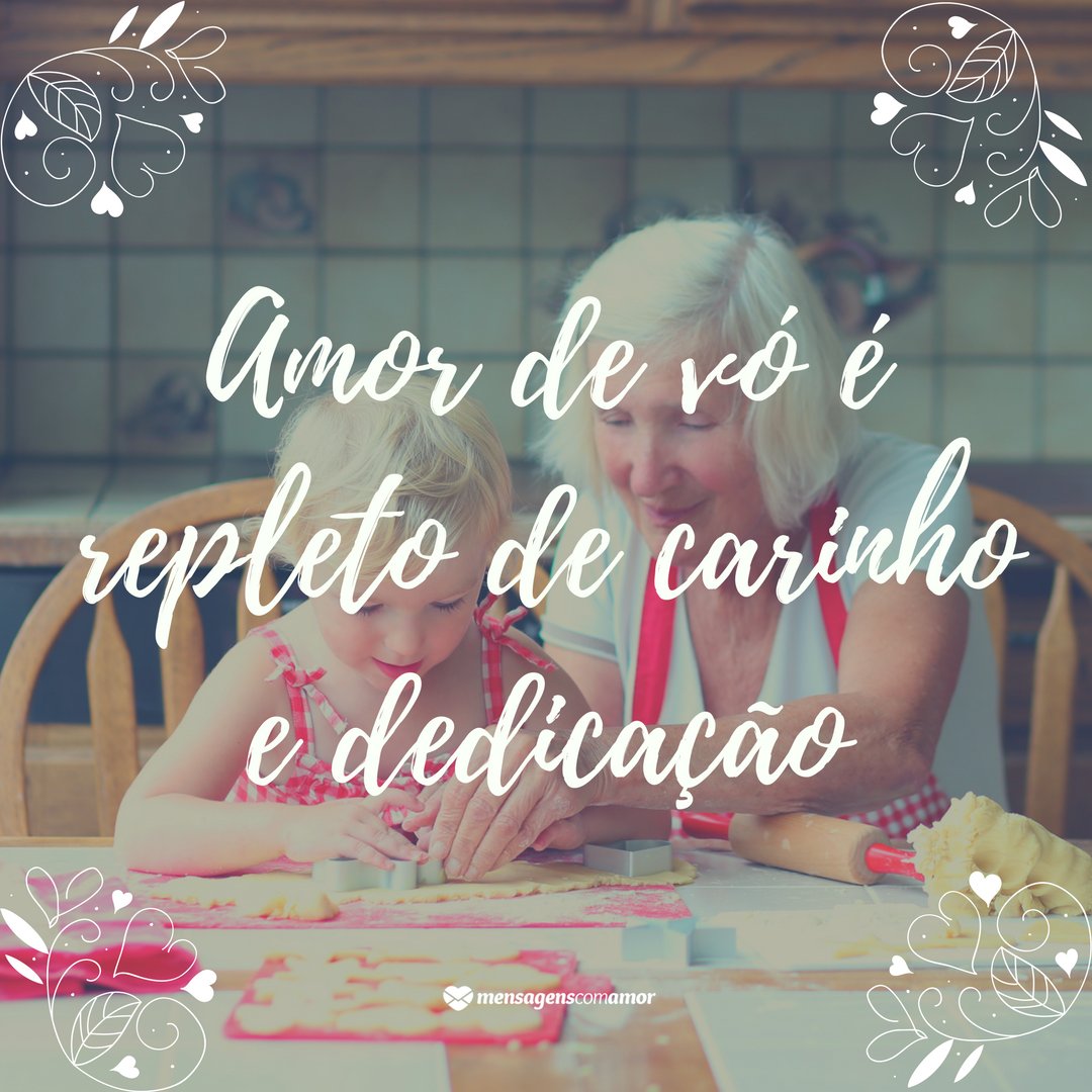 Muito amor e carinho - Frases da Vovó - Vó Muito amor e carinho - Frases da Vovó - Vó