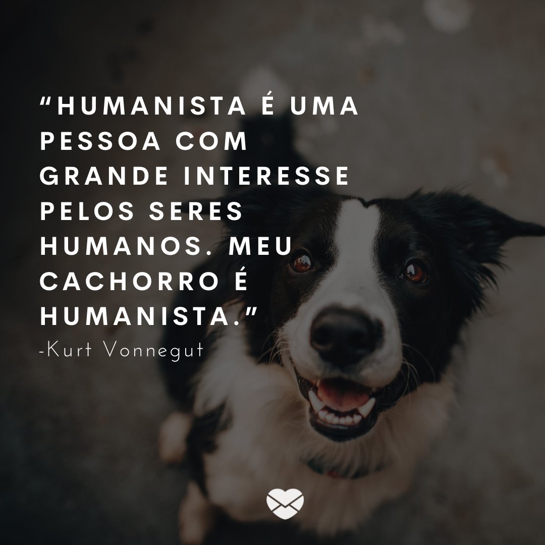 '“Humanista é uma pessoa com grande interesse pelos seres humanos. Meu cachorro é humanista.”' -Frases de Escritores Famosos
