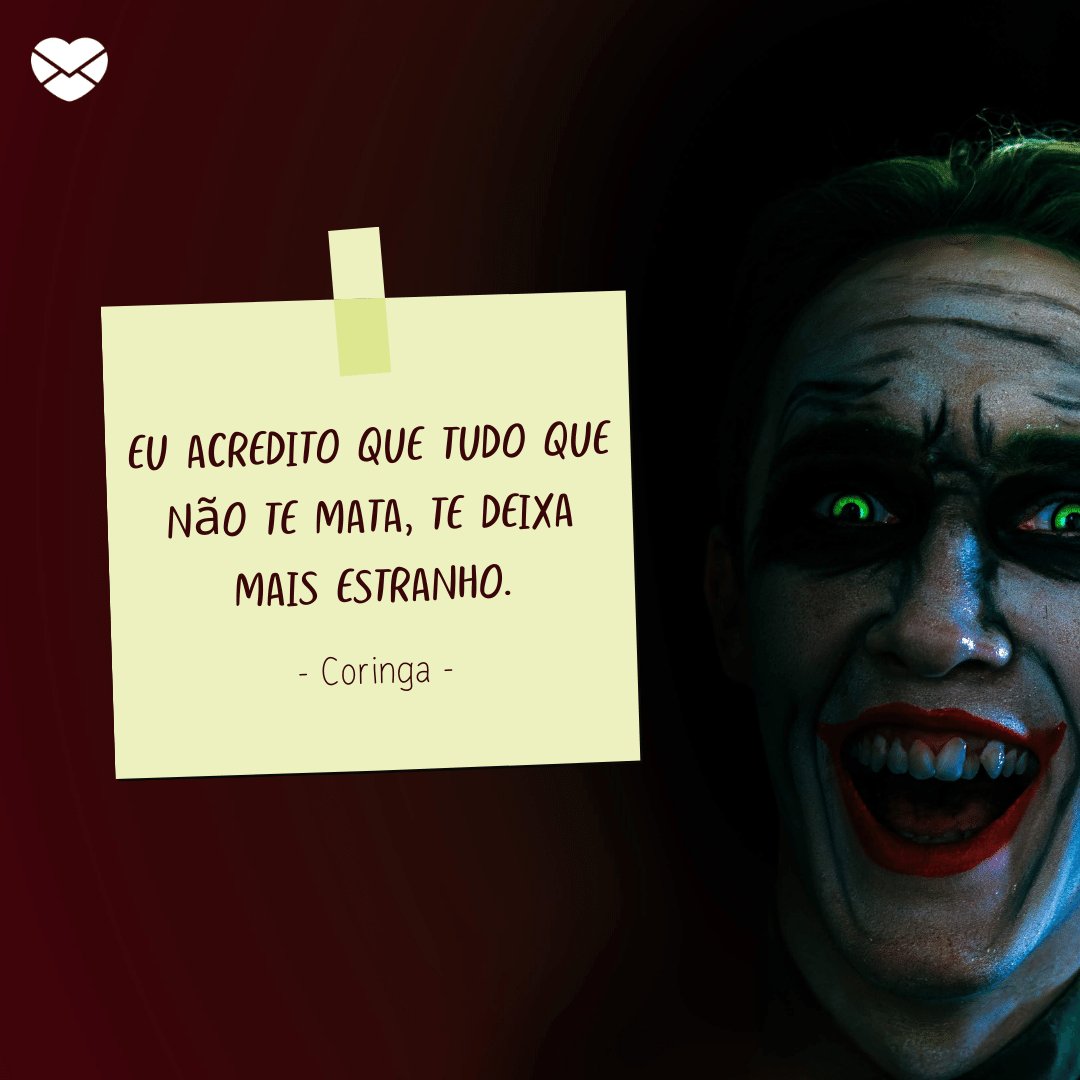 Coringa: conheça as frases mais famosas deste supervilão! Coringa: conheça as frases mais famosas deste supervilão!
