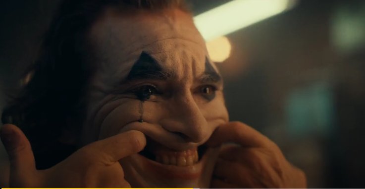 Imagem de uma cena do filme 'Coringa'.