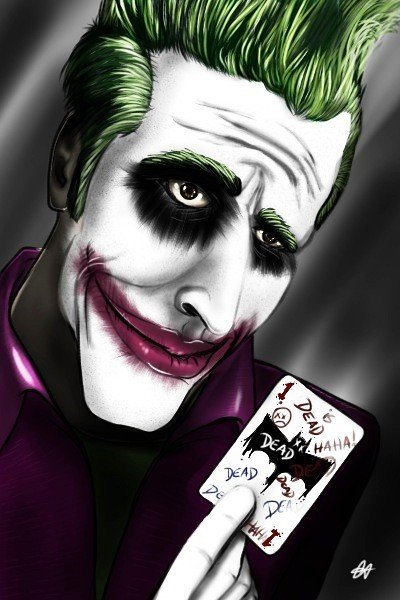 Desenho do personagem Coringa.