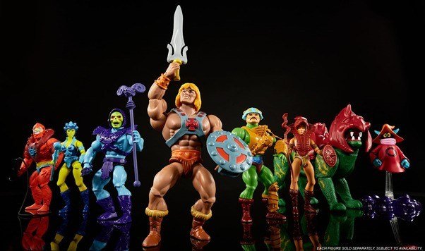 Brinquedos do desenho He-man