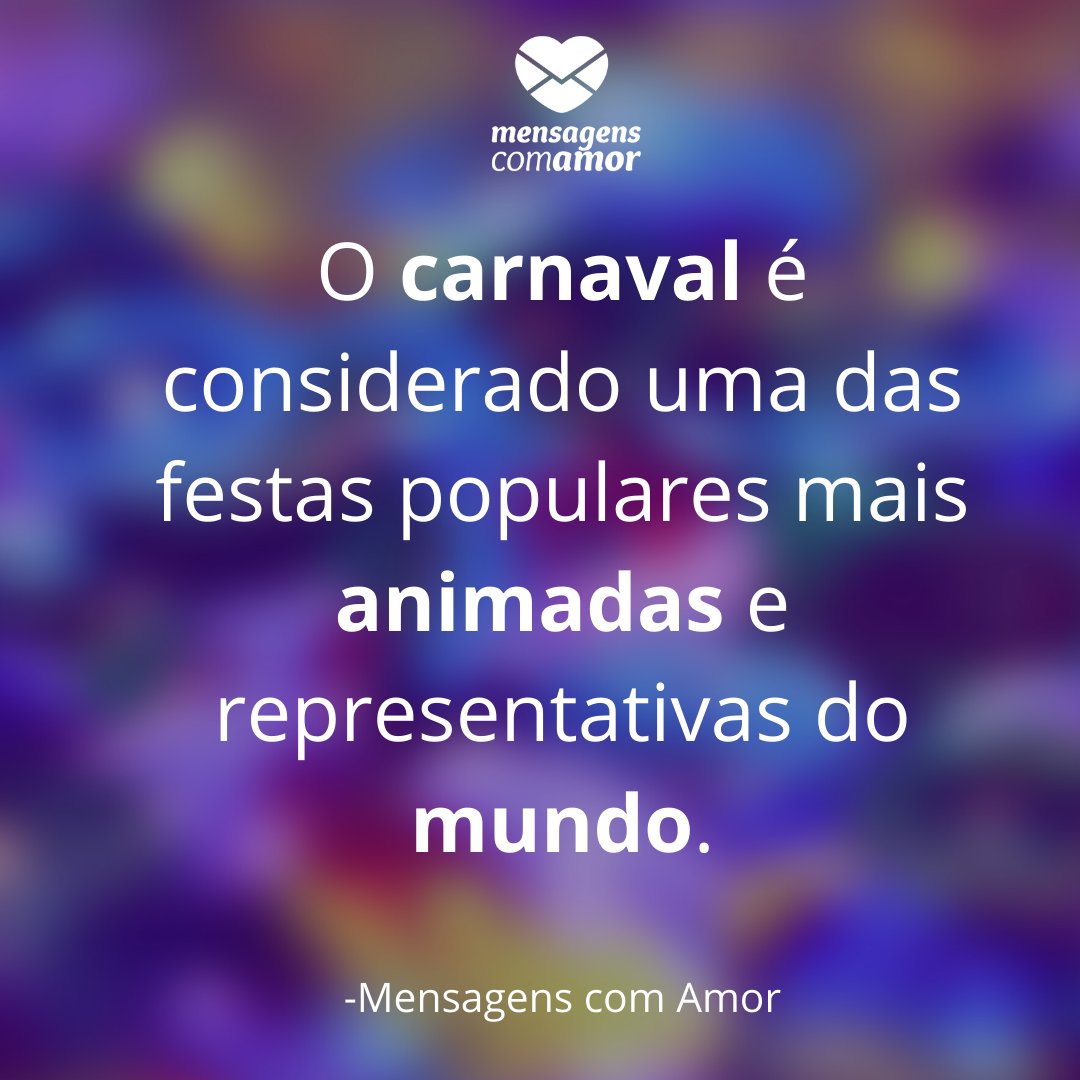 'O carnaval é considerado uma das festas populares mais animadas e representativas do mundo.'História do Carnaval no Brasil