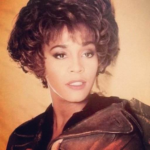 Retrato de Whitney Houston durante os anos 90