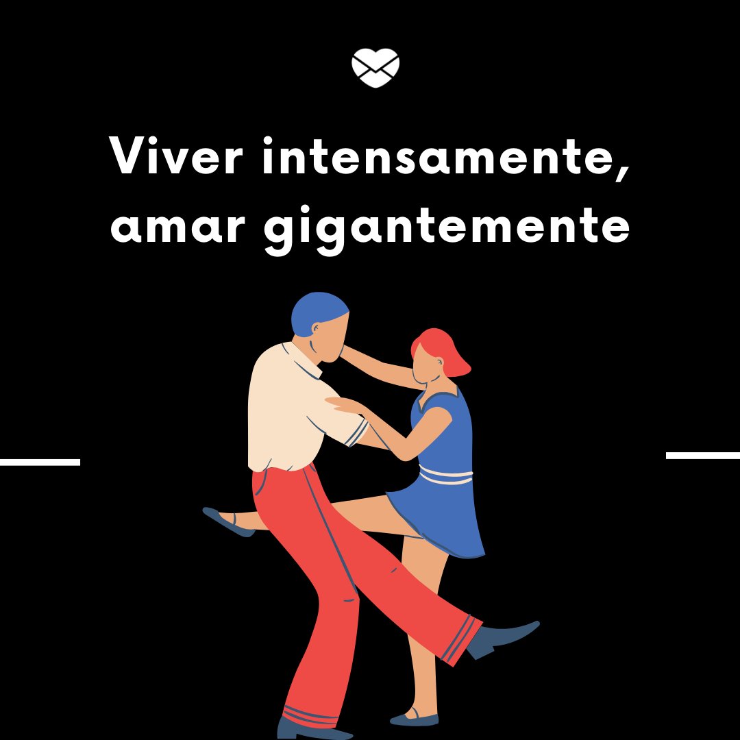 Mensagens Com Amor/Canva 'Viver intensamente, amar gigantemente' - Amor em Poesia