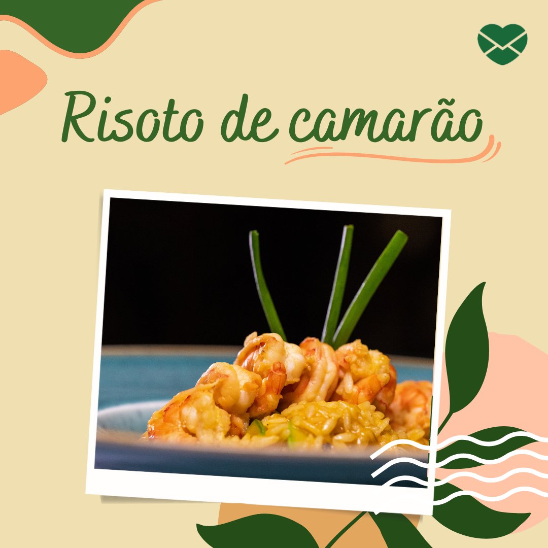 Sketchify de Sketchify / Brunassaraiva de Bruna Saraiva / Miodragignjatovic de Getty Images Signatur 'Risoto de camarão.' - Receitas dia das Mães