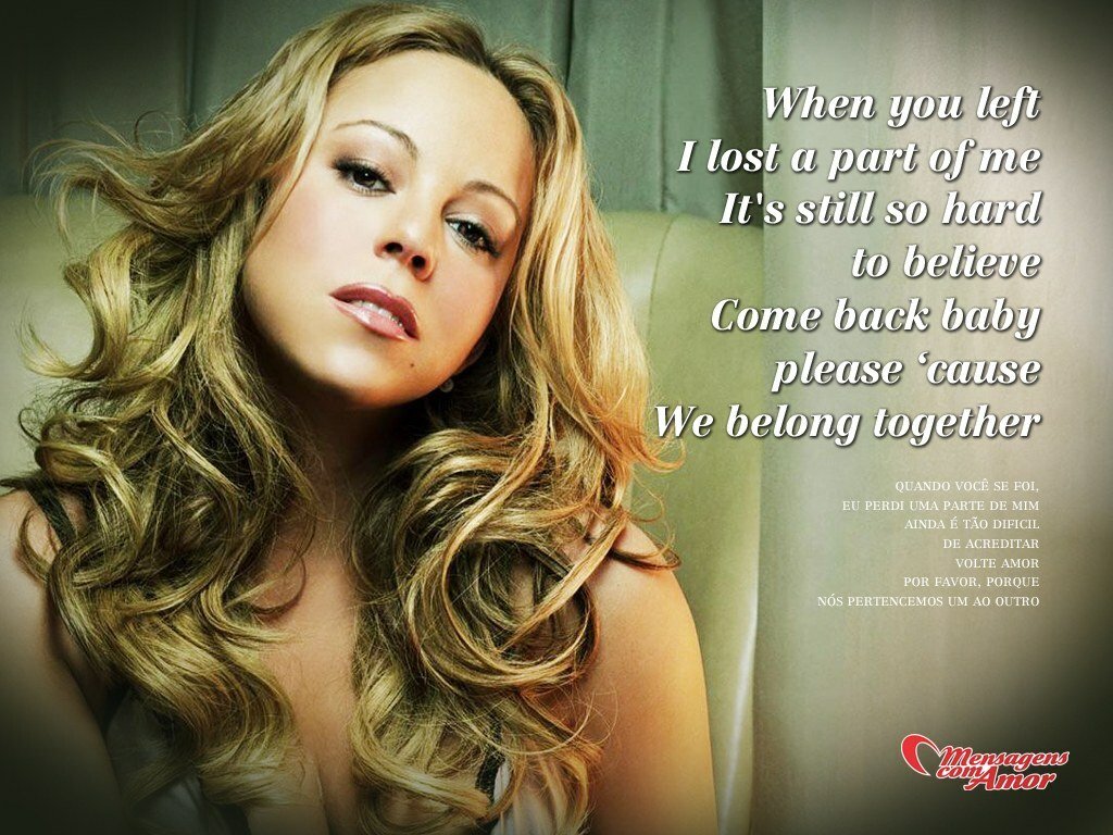Frases de Mariah Carey Uma das maiores cantoras americanas Mariah Carey