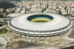 Estádio do Maracanã no Rio de Janeiro