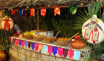 Barraca de comidas de festa junina