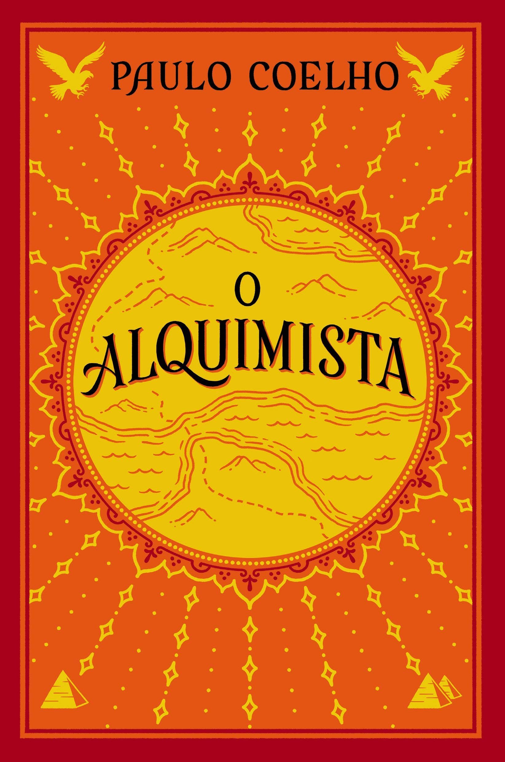 Capa do livro 'O Alquimista'.