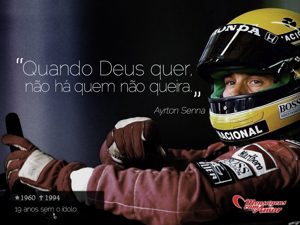 Deus - Ayrton Senna - Celebridades