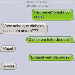 Print de conversa em aplicativo WhatsApp