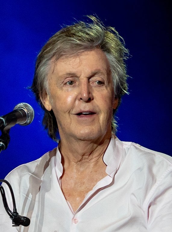 Paul McCartney em apresentação de show