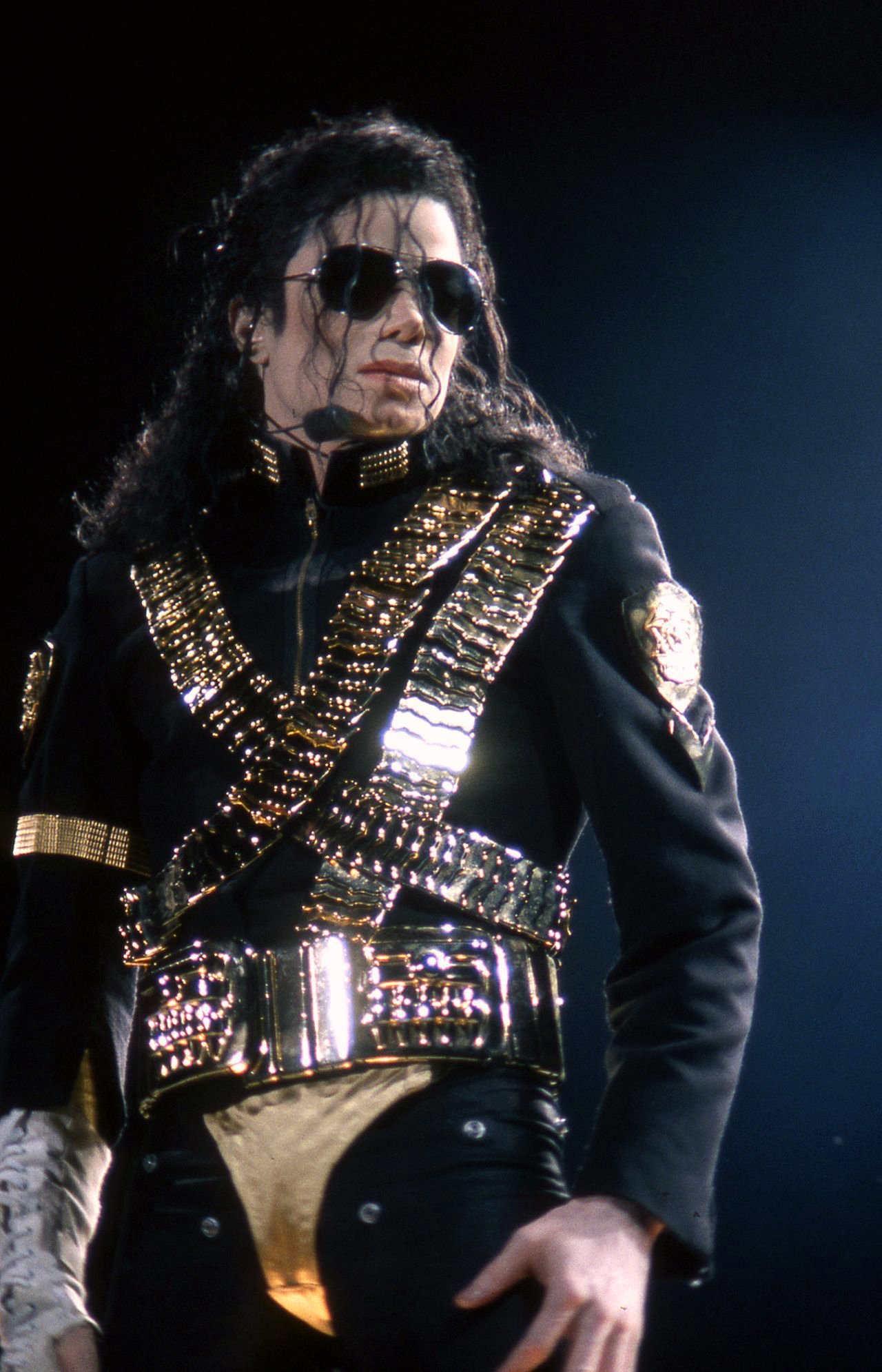 Michael Jackson em apresentação de turnê