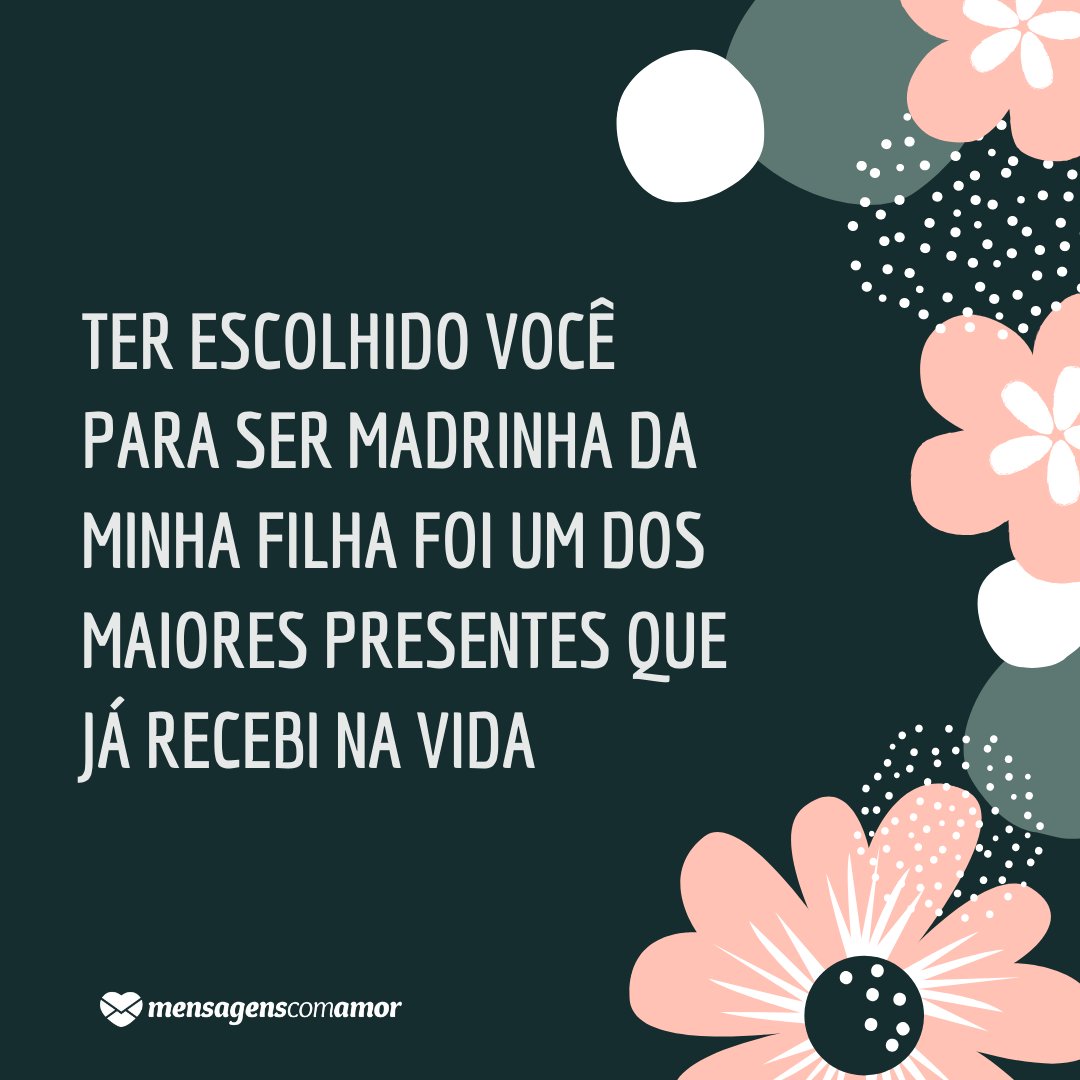 'Ter escolhido você para ser madrinha da minha filha foi um dos maiores presentes que já recebi na vida' - Mensagens de aniversário para comadre