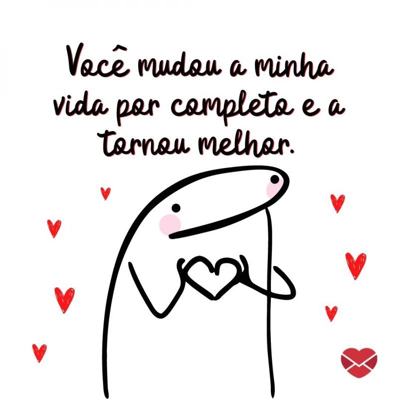 Mensagens Com Amor/Canva 'Você fez minha vida ganhar cor.' - Belos Textos de Amor