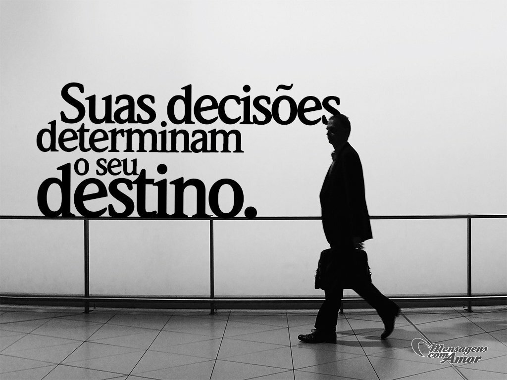 'Suas decisões determinam o seu destino' - Parabéns, formando!