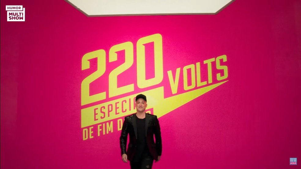 Paulo Gustavo no programa '220 volts'.
