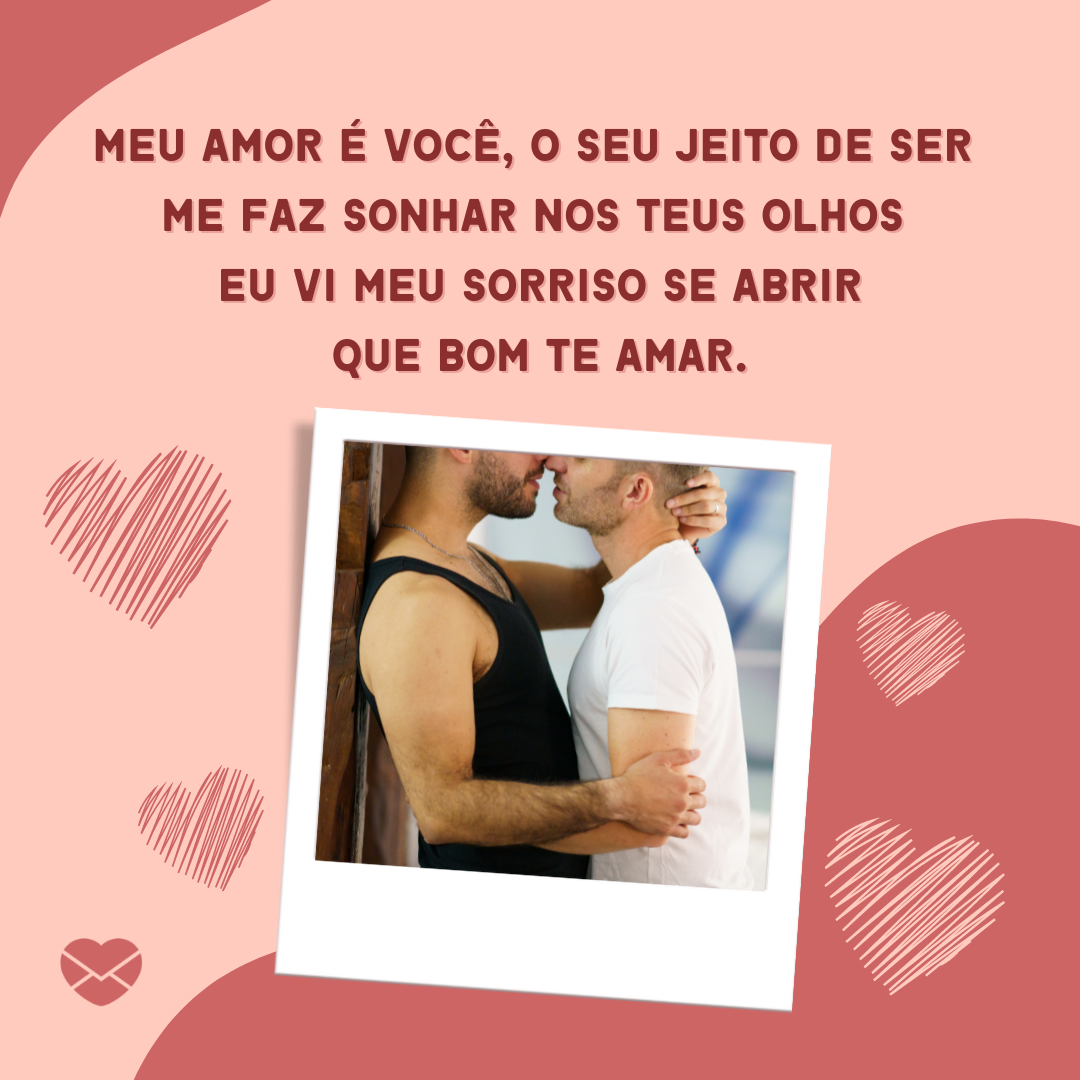 Mensagens com Amor / Canva / Javier Sánchez Mingorance 'Meu amor é você, o seu jeito de ser me faz sonhar Nos teus olhos eu vi meu sorriso se abrir Que bom te amar.' - Declaração de amor