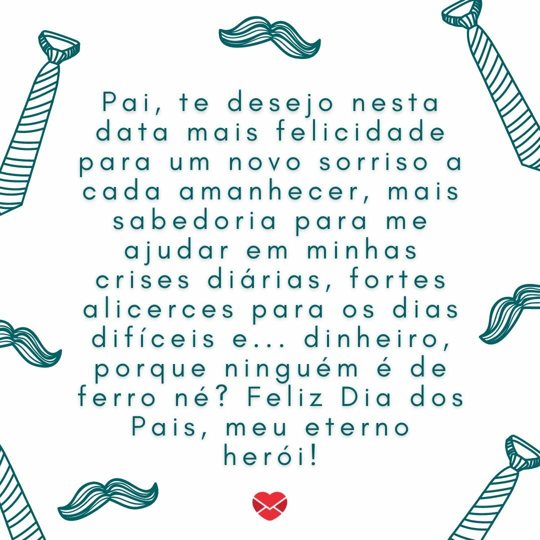 Para o papai: expresse com palavras o seu amor por ele
