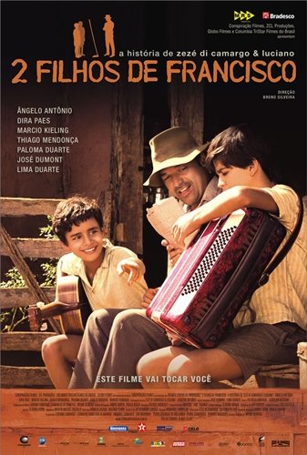 Poster de divulgação do filme '2 filhos de francisco'.
