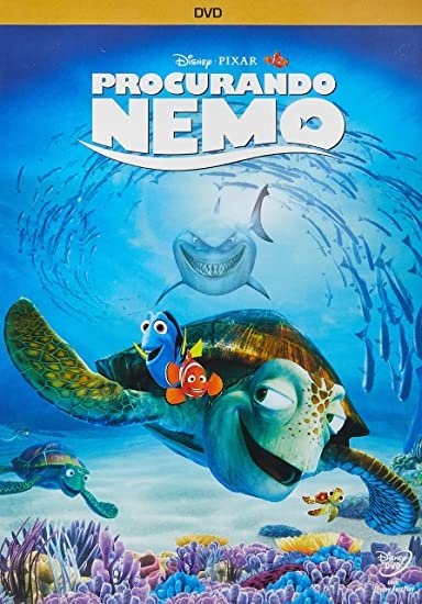 Pôster de divulgação ilustrado do filme 'Procurando Nemo' - Filmes para assistir no Dia dos Pais