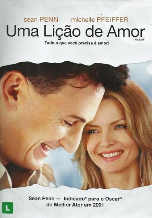 Poster de divulgação do filme 'Uma lição de amor'