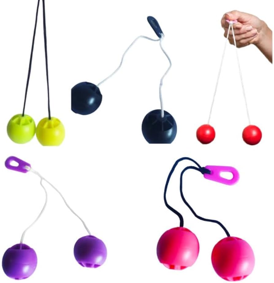 Várias bolas bate-bate com diferentes cores