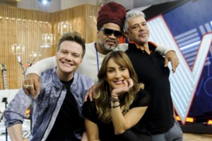 Divulgação na internet Time de jurados do The Voice Brasil