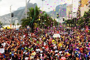 Bloco de carnaval no Rio de Janeiro