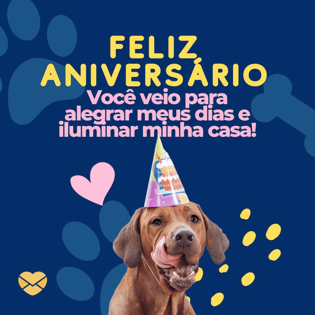 Cartao De Feliz Aniversario Para Cachorro