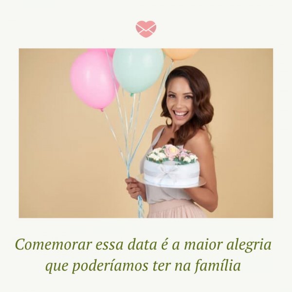 Mensagens Com Amor/Canva 'Comemorar essa data é a maior alegria que poderíamos ter na família' - Aniversário da sobrinha