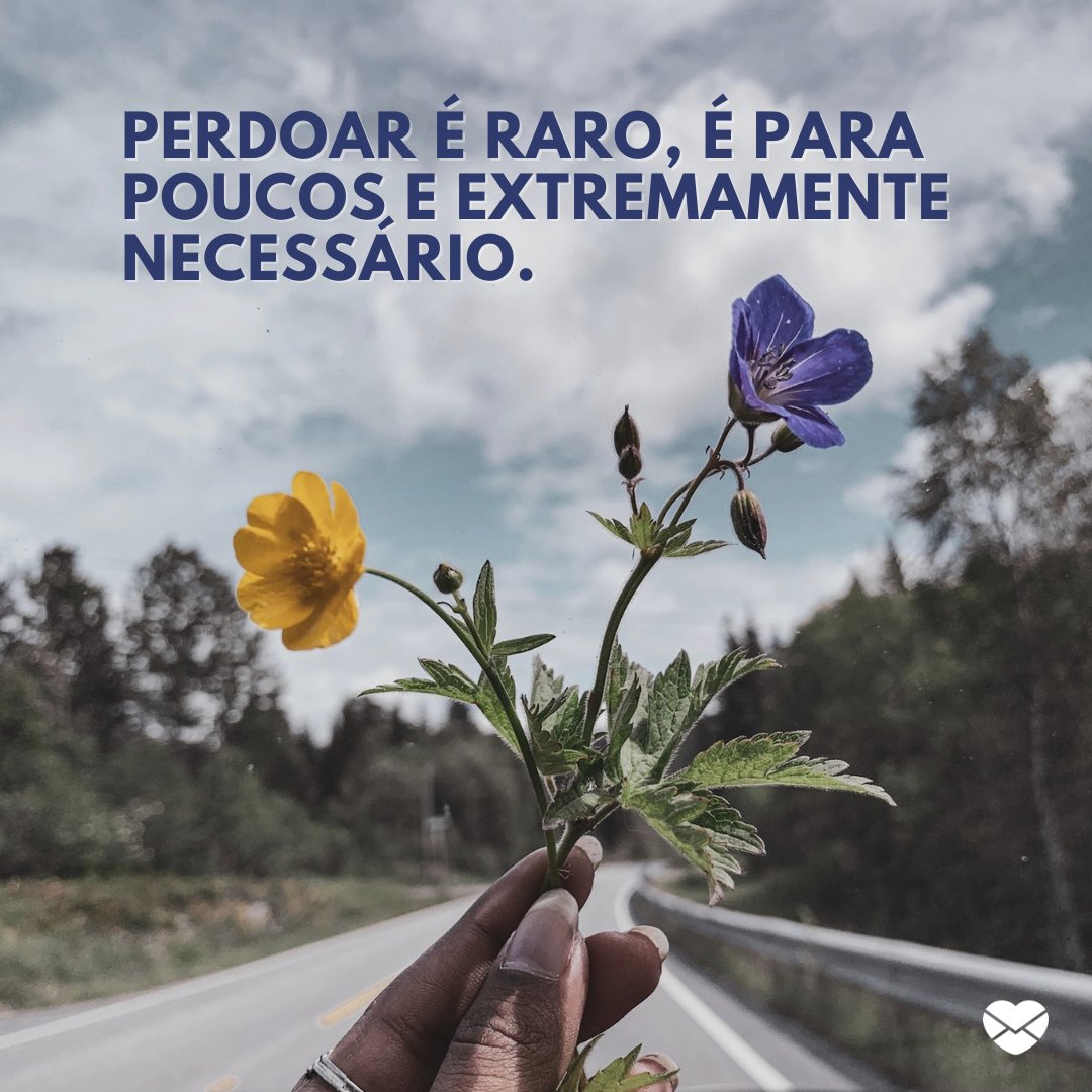 'Perdoar é raro, é para poucos e extremamente necessário.' -Perdoar é preciso