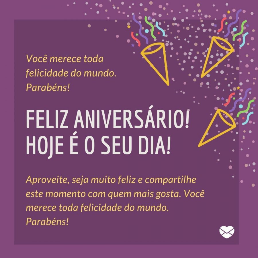 Para parabenizar alguém especial, celebre com amor!