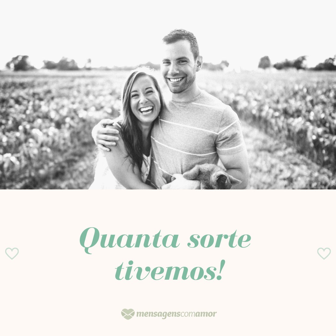 Mensagens Com Amor/Canva 'Quanta sorte tivemos!' - Os anos que passamos juntos