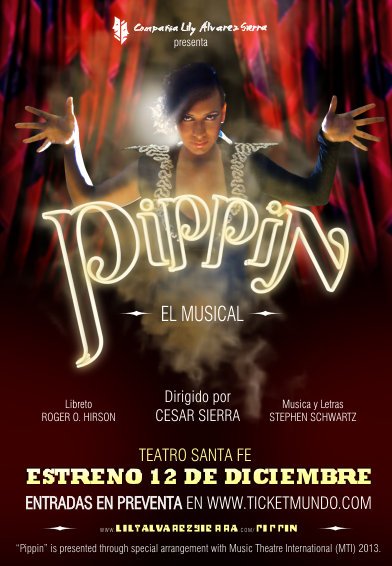 Pôster do musical Pippin, na Venezuela, de 2013.
