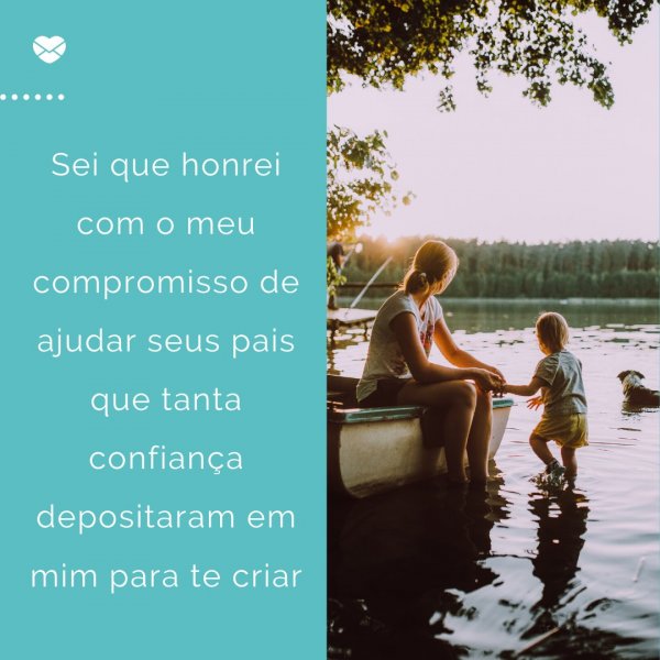Mensagens Com Amor/ Canva 'Sei que honrei com o meu compromisso de ajudar seus pais que tanta confiança depositaram em mim para te criar' - Para minha afilhada, com muito amor