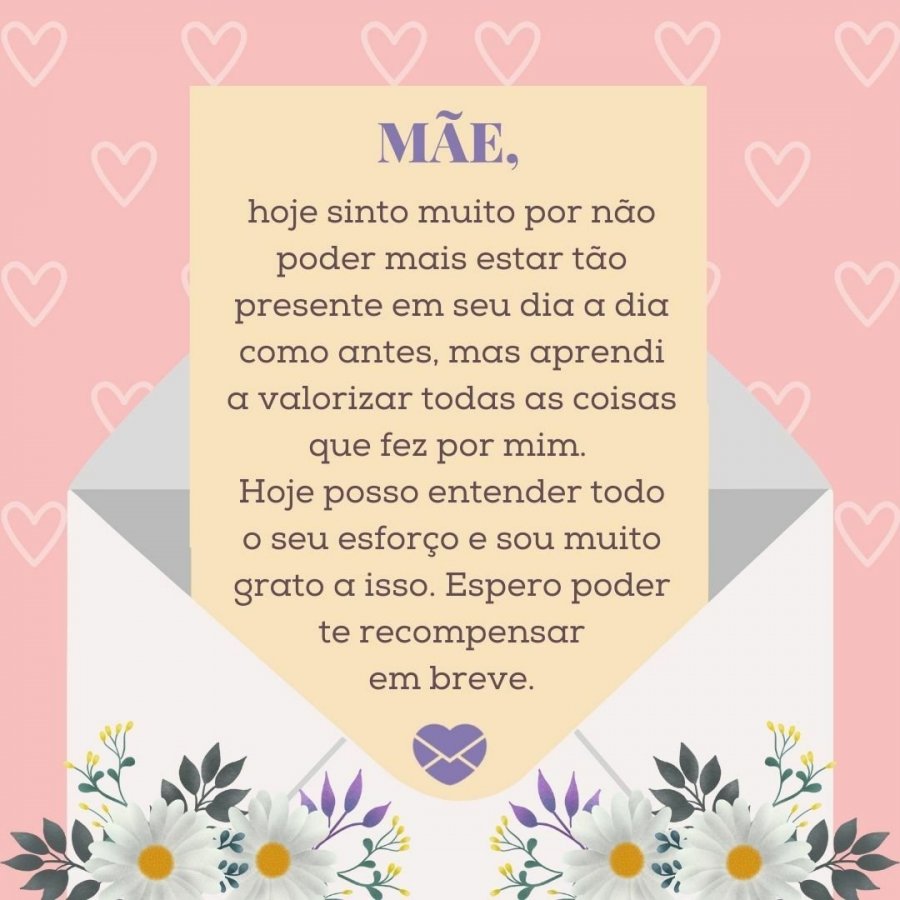 Uma carta para minha mãe. Seja grato por todo o amor!