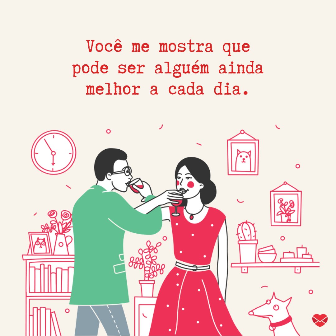 ' Você me mostra que pode ser alguém ainda melhor a cada dia' - Frases de amor para marido