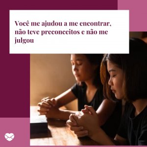 Mensagens Com Amor/Canva 'Você me ajudou a me encontrar, não teve preconceitos e não me julgou' - Mensagens para a pastora