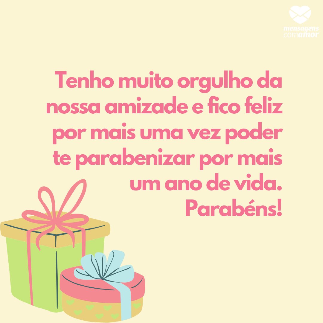 Mensagens Com Amor | Canva 'Tenho muito orgulho da nossa amizade e fico feliz por mais uma vez poder te parabenizar por mais um ano de vida. Parabéns!' - Mensagens de aniversário para a sogra